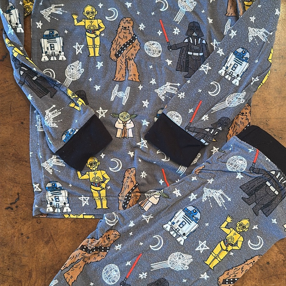 Little Sleepies 4T Star Wars Kids Pajamas May the force